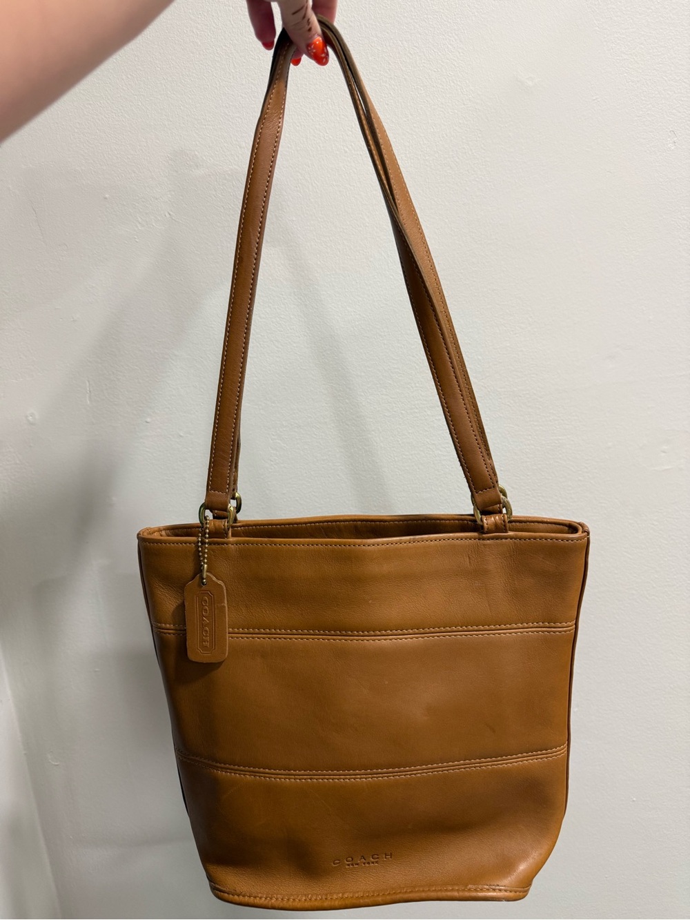 Vintage Coach tribeca Leather Shoulder Tote